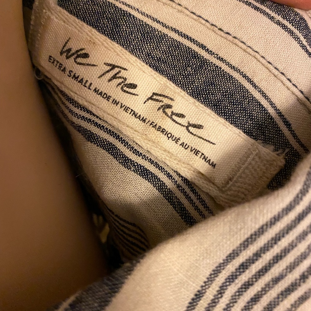 Free People Linen Shirt XS - Picture 10 of 10